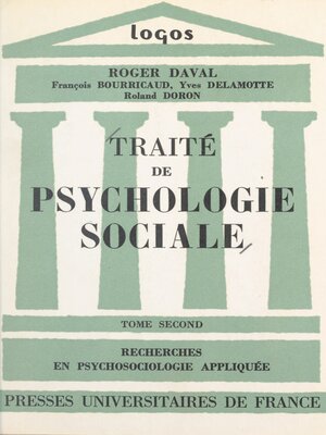 cover image of Traité de psychologie sociale (2)